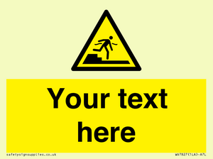 Custom warning Submerged step or steps